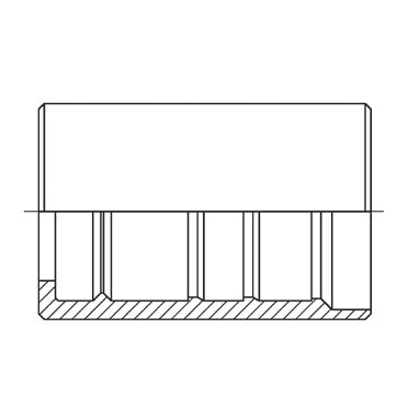 D114469 by Brennan Inc. | Multispiral EN 856 R13-R15 External & Internal Skive Interlock Ferrule | 1-1/4" Hose ID | Stainless Steel