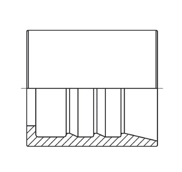 D200732 by Brennan Inc. | PF-2 Two Wire External Skive Ferrule | 5/8" Hose ID | Stainless Steel