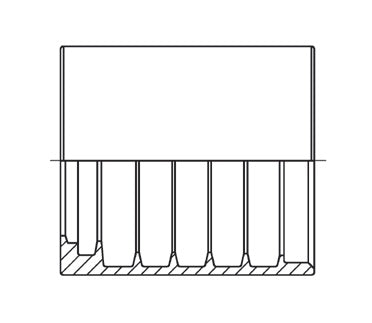 D200753 by Brennan Inc. | PF-3 One and Two Wire External Non-Skive Ferrule | 3/4" Hose ID | Stainless Steel