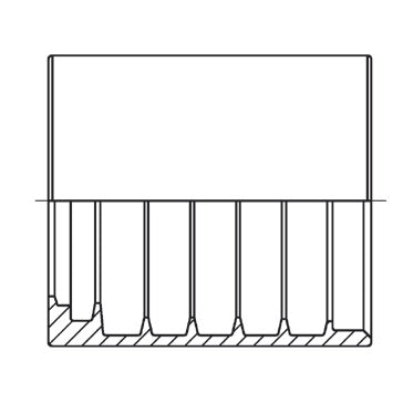 D221419 by Brennan Inc. | One Wire Compact Non Skive Ferrule PF-17 | 5/8" Hose ID | Stainless Steel