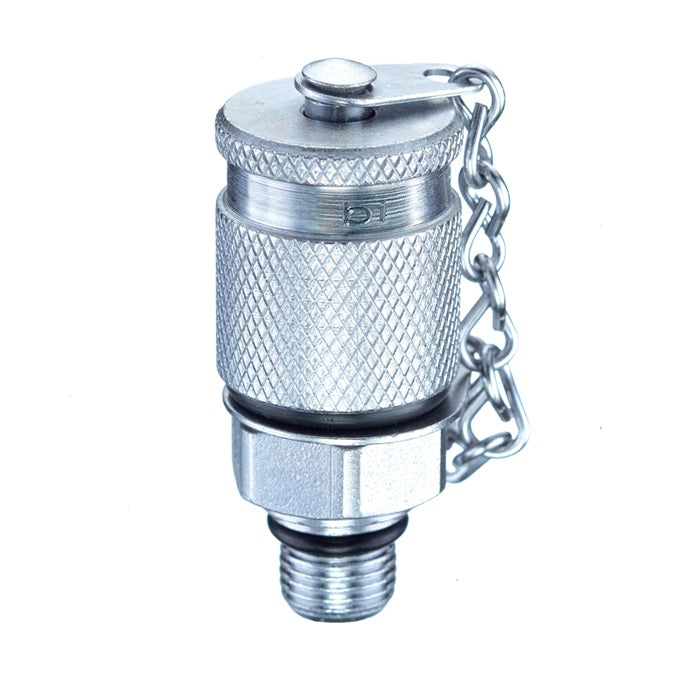DP7005-10 by Brennan Inc. | 10mm Male Metric O-Ring Type A Test Coupling with Cap | Steel
