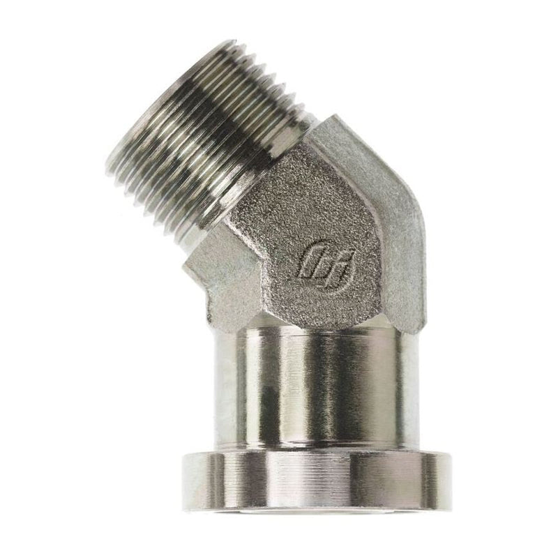 FS1703-16-16-FG by Brennan Inc. | -16 Male Face Seal x -16 Flange Code 61 | 45° Elbow | Forged Steel