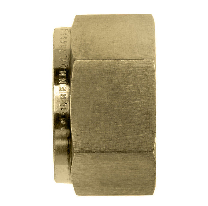 N0318-02-B by Brennan Inc. | -02 Instrumentation Fitting Nut | Brass