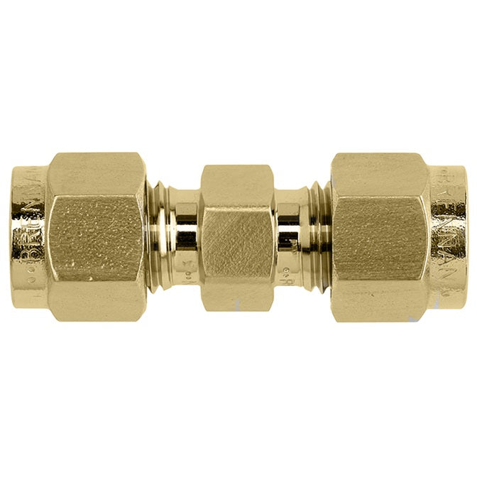 N2403-04-04-B by Brennan Inc. | -04 Instrumentation Fitting x -04 Instrumentation Fitting | Straight | Brass