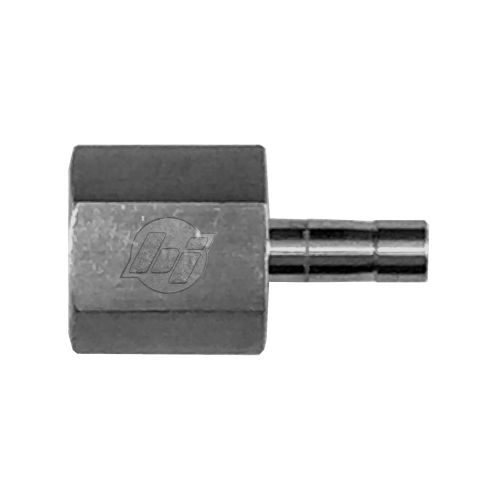 N2431-04-04-SS by Brennan Inc. | -04 Stand Pipe x -04 Female Gage Adapter | Straight | Stainless Steel