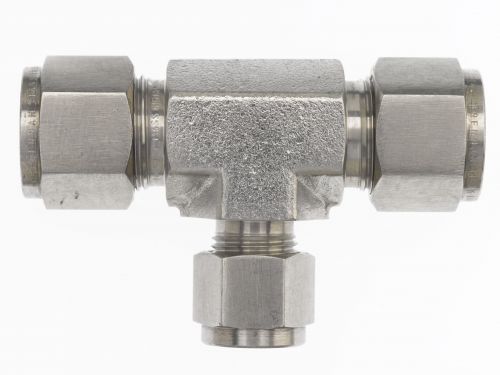 N2603-12-06-12-SS by Brennan Inc. | -12 Instrumentation Fitting x -06 Instrumentation Fitting x -12 Instrumentation Fitting Union | Tee | Stainless Steel