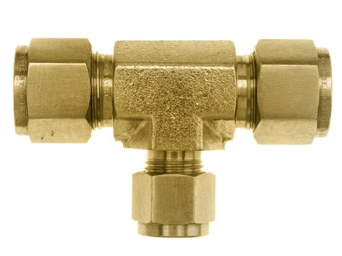 N2603-10-10-10-B by Brennan Inc. | -10 Instrumentation Fitting x -10 Instrumentation Fitting x -10 Instrumentation Fitting Union | Tee | Brass
