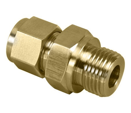 N7013-04-02-B by Brennan Inc. | -04 Instrumentation Fitting x -02 Male BSPP Form B | Straight | Brass