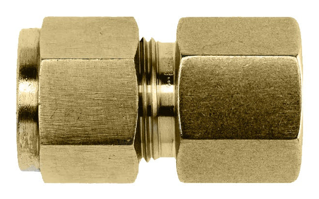 NS2405-08-08-B by Brennan Inc. | -08 Instrumentation Fitting Single Ferrule x -08 Female NPT | Straight | Brass