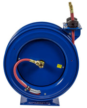C-LP-425-425 by Coxreels | C Series | 300 PSI Dual Hose Spring Driven Hose Reel for Air & Water | 1/2" Hose ID, 1/2" FNPT Inlet x 1/2" MNPT Hose End | Steel | 25ft PVC Hose Included