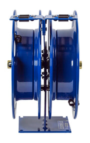 C-LPL-135-135 by Coxreels | C Series | 300 PSI Dual Hose Spring Driven Hose Reel for Air, Water & Oil | 1/4" Hose ID, 1/4" FNPT Inlet | Steel | 35ft Capacity, Hose Not Included