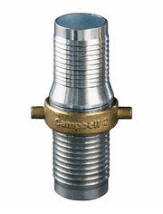 CAB-200 by Campbell Fittings | Import Suction Hose Coupling | Complete Set | 2" Male NPSM Thread x 2" Female NPSM Thread x 2" Hose Shank | Nut: Brass | Aluminum Shank