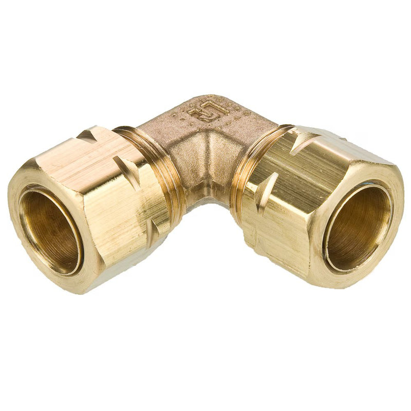 165CA-5 by Parker | Compress-Align® Fittings | Union | 5/16" Tube Size x 1/2" Thread | 90° Elbow | Brass | Pack of 10