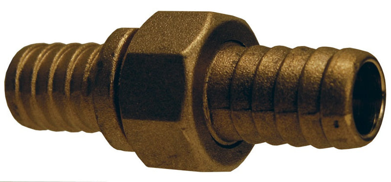 CBC88 by Dixon Valve | Standard Shank Cast Coupling | with Hex Nut | Complete Set | 1" Hose ID | Male NPSM x Female NPSM | Brass