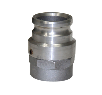 CGASV-400-A by Midland | Cam and Groove | Part A | Swivel Adapter | 4" Male Adapter x 4" Female NPT | Straight | Aluminum