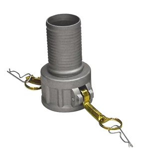 CGC-250CR-A1 by Midland | Crimplok Cam & Groove Coupling | Part C | 2-1/2" Female Coupler x 2-1/2" Hose Barb | Straight | Aluminum