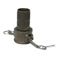 CGC-200CR-SS1 by Midland | Crimplok Cam & Groove Coupling | Part C | 2" Female Coupler x 2" Hose Barb | Straight | 316 Stainless Steel