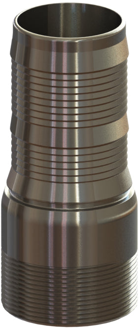 CJMS-2 by Campbell Fittings | CHEMJOINT™ Coupling | Male Stem | 1/2" Male NPT Thread x 1/2" Hose Shank | Straight | 316 Stainless Steel