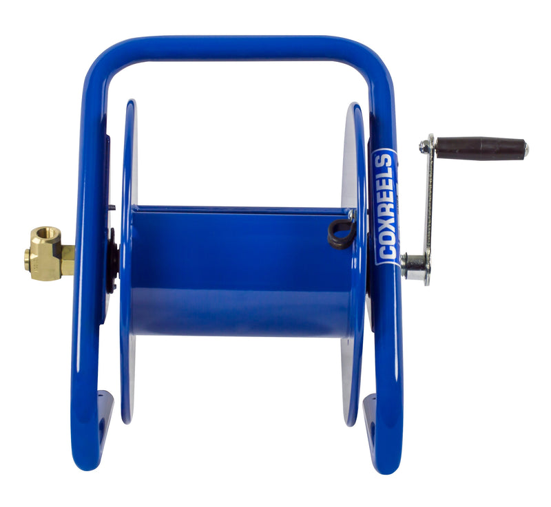 117-4-225-CM by Coxreels | CM Series | 4,000 PSI Caddy Hand Crank Hose Reel | 1/2" Hose ID, 1/2" FNPT Inlet | Steel | 225ft Capacity, Hose Not Included