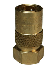 3CMF2-B-E by Dixon Valve | Hydraulic Quick Disconnect Coupling | CM-Series | 1/4" Female NPTF x 3/8" Industrial Mold Interchange | Socket | Unvalved | Silicone Seal | Brass