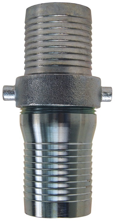 CSM600 by Dixon Valve | King Short Shank Suction Hose Coupling | Complete Coupling | 6" Male NPSM x 6" Female NPSM | Plated Steel Shank | Plated Iron Nut
