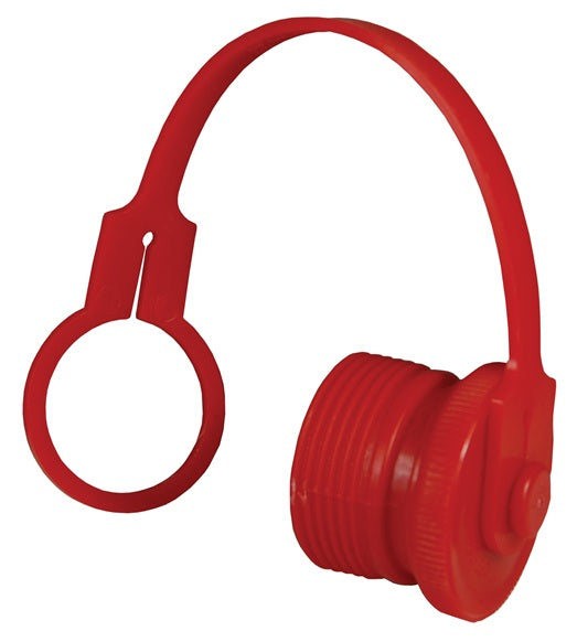 3CVVDP by Dixon Valve | Hydraulic Quick Disconnect Coupling | CVV-Series | European Interchange Dust Plug | Fits 3/8" Body Size | Red | Plastic