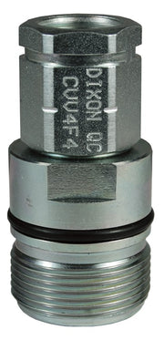 CVV10F10 by Dixon Valve | Hydraulic Quick Disconnect Coupling | CVV-Series | 1-1/4" Female NPTF x 1-1/4" European Interchange | Plug | Steel