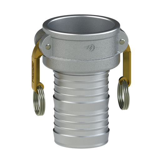 1070310 (10C) by PT-Coupling | Cam & Groove Fitting | Type C | 1" Coupler x 1" Hose Shank | Aluminum/HB | Buna-N Seal