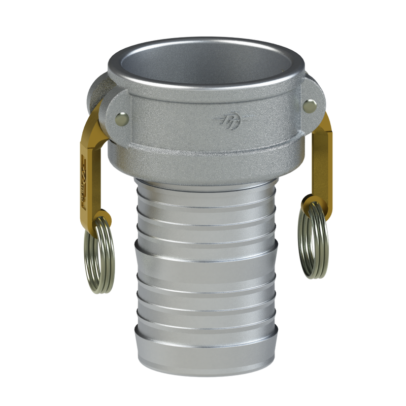 1070320 (20C) by PT-Coupling | Cam & Groove Fitting | Type C | 2" Coupler x 2" Hose Shank | Aluminum/HB | Buna-N Seal