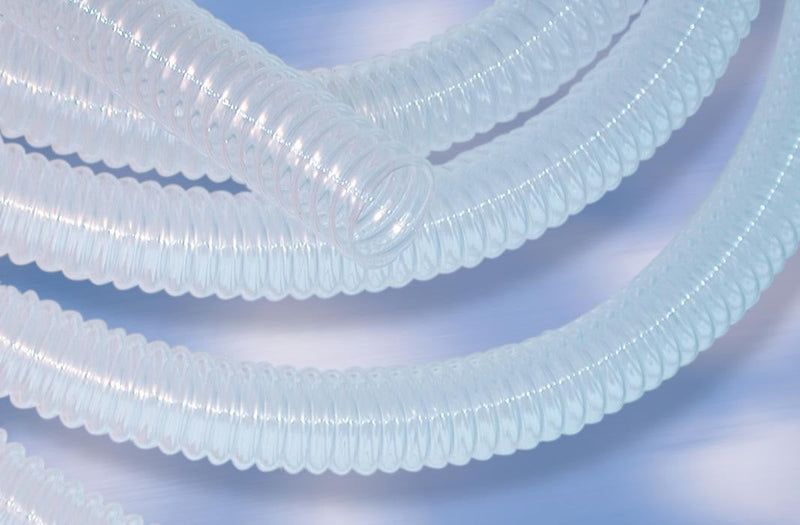 FXFE6.CONV.14S Versilon™ ConvoFlex by Saint Gobain | Convoluted Flexible FEP Tubing | 3/4" ID x 7/8" OD x .025" Wall | 50' Package Length