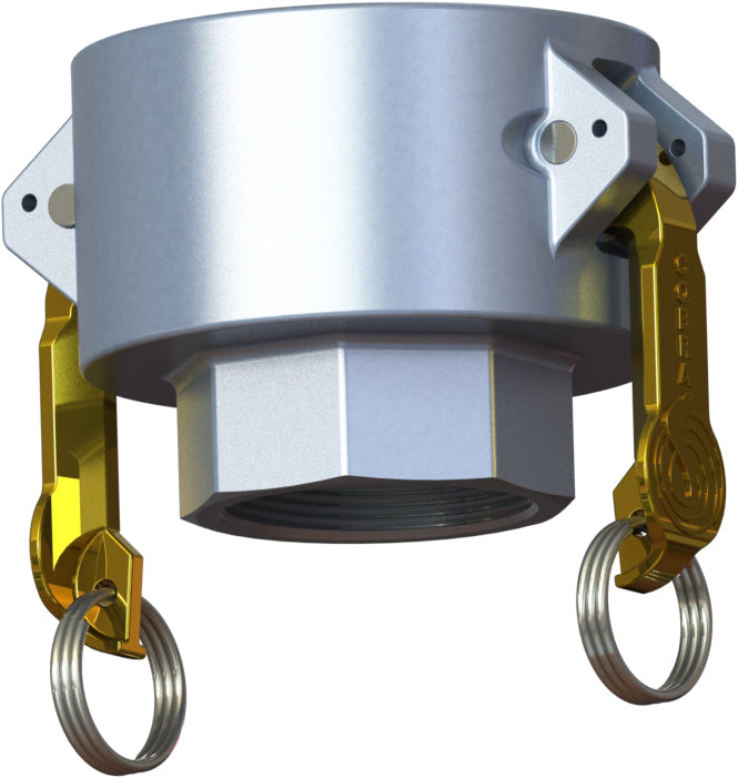 D-AL-2015 by Campbell Fittings | Standard Cam & Groove | Jump Size D | 2" Coupler x 1-1/2" Female NPT Thread | Straight | Aluminum