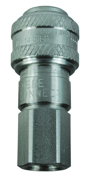 4DF4-S by Dixon Valve | Pneumatic Quick Disconnect Coupling | D-Series | 1/2" Female NPTF x 1/2" Automatic Industrial Interchange | Socket | Nitrile Seal | 303 Stainless Steel