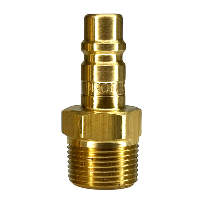 D4M4-B by Dixon Valve | Pneumatic Quick Disconnect Coupling | DF-Series | 1/2" Male NPTF x 1/2" Industrial Interchange | Plug | Brass