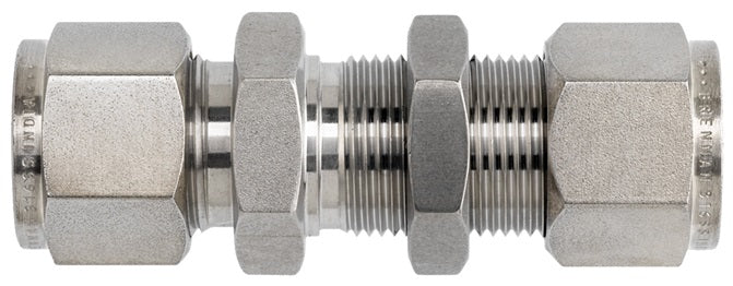 10-DBHU-10 by Dixon Valve | Instrumentation Fitting | Bulkhead Union | 5/8" Tube OD x 5/8" Tube OD | 316 Stainless Steel
