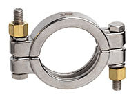 DBS200 by Kuriyama | DBS Series | Sanitary Bolted Clamp for Tri Clamp | 2" Fitting End Size x 2" Clamp Size | 304 Stainless Steel