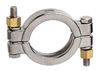 DBS150 by Kuriyama | DBS Series | Sanitary Bolted Clamp for Tri Clamp | 1" & 1-1/2" Fitting End Size x 1-1/2" Clamp Size | 304 Stainless Steel