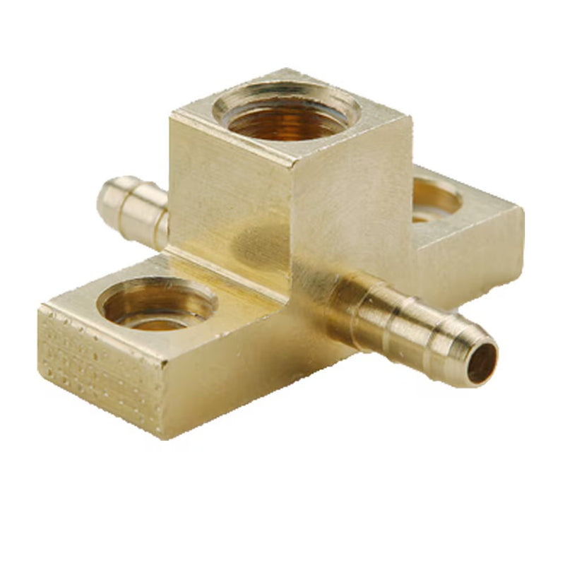 220-4-2 by Parker | Dubl-Barb® Fittings | 1/4" Tube OD x .170" Tube ID x 1/8" Pipe Thread | 1.50" Length | Tee | Brass | Pack of 10