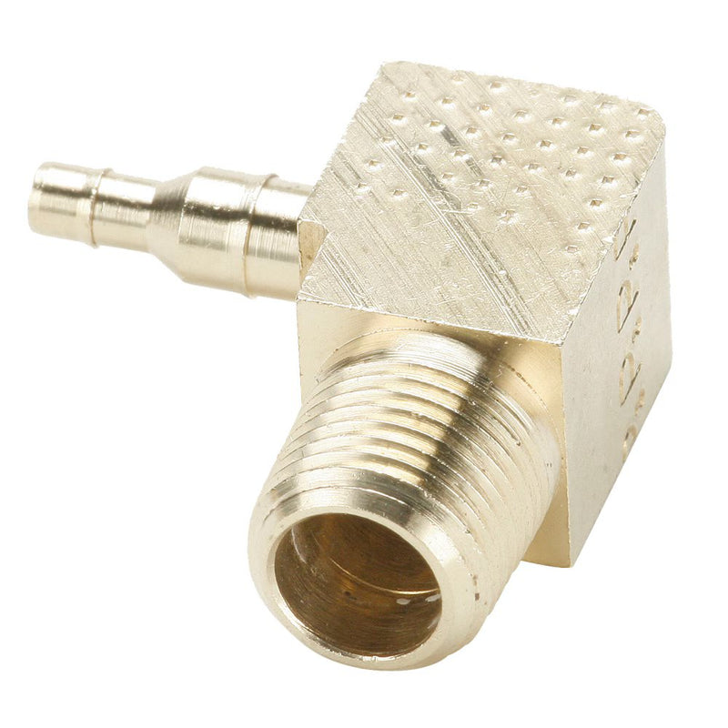 229-4-5/32-2 by Parker | Dubl-Barb® Fittings | 5/32" to .096" Tube OD x 1/4" to .170" Tube ID x 1/8" Male Pipe Thread | 90° Elbow | Brass | Pack of 100