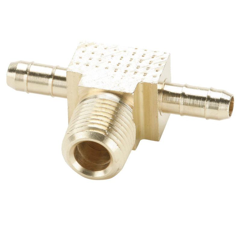 232-4-1 by Parker | Dubl-Barb® Fittings | 1/4" Tube OD x .170" Tube ID x 1/16" Male Pipe Thread | 1.33" Length | Tee | Brass | Pack of 25