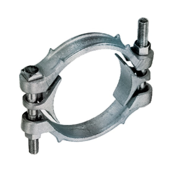 DB550 by Kuriyama | DB Series | Double Bolt Hose Clamp | 4-7/16" to 5-3/16" Size Range | Zinc Plated Ductile Iron