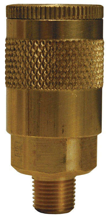 DC103 Air Chief by Dixon Valve | Pneumatic Automotive Interchange Coupler/Socket | Semi-Automatic | 3/8" Male NPT x 1/4" Body Size | Brass