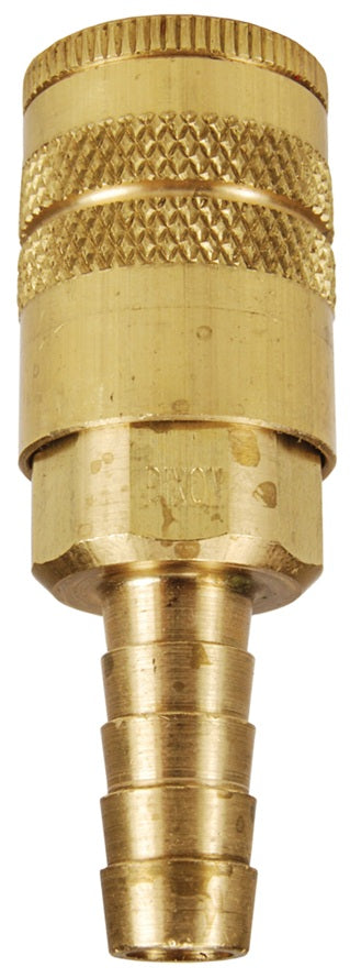 DC2043 Air Chief by Dixon Valve | Pneumatic Industrial Interchange Coupler/Socket | Semi-Automatic | Hose Barb | 5/16" Hose ID x 1/4" Body Size | Brass