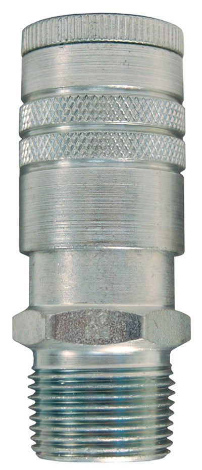 DC9 Air Chief by Dixon Valve | Pneumatic Industrial Interchange Coupler/Socket | Semi-Automatic | 1/2" Male NPT x 1/2" Body Size | Steel