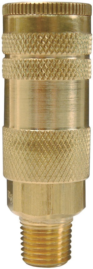 DC27 Air Chief by Dixon Valve | Pneumatic Lincoln Interchange Coupler/Socket | 1/4" Male NPT x 1/4" Body Size | Brass