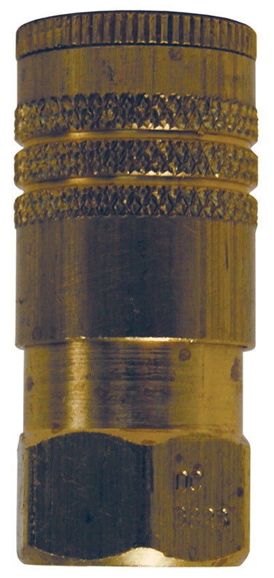 DC3823 Air Chief by Dixon Valve | Pneumatic ARO Speed Interchange Coupler/Socket | 3/8" Female NPT x 1/4" Body Size | Brass