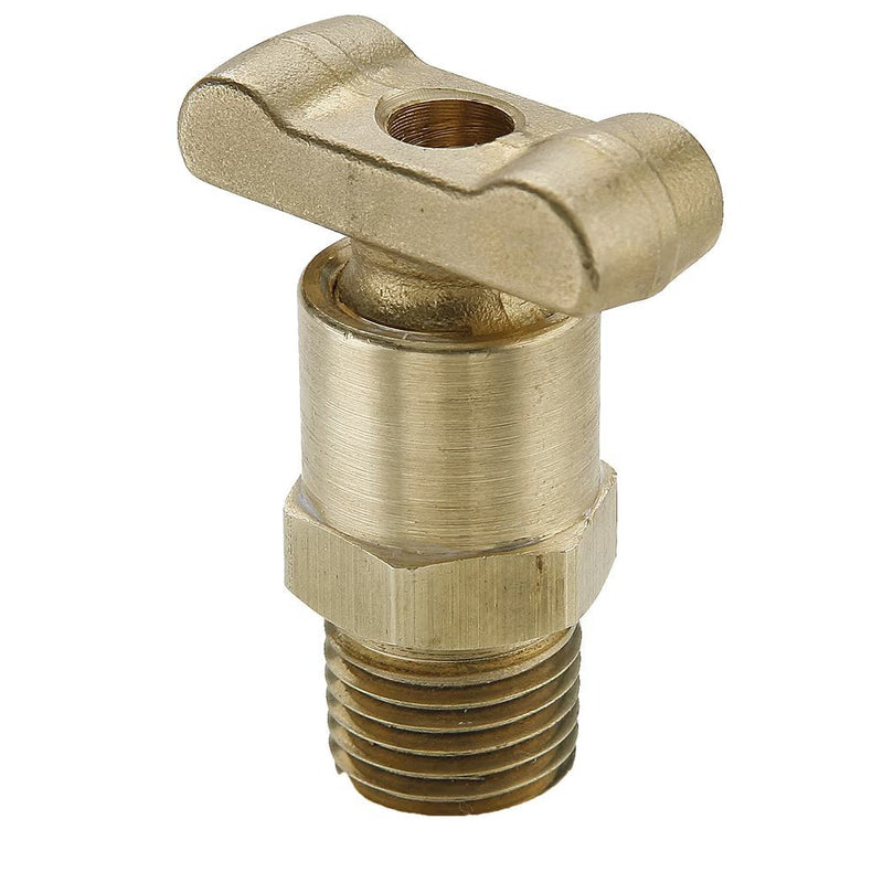 DC603-2 by Parker | Drain Cock | 1/8" Male Pipe Thread | 5/8" Hex | 1.41" Length | Brass | Pack of 25