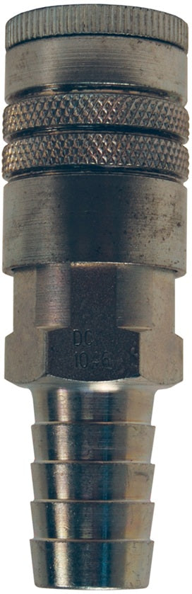 DC644 Air Chief by Dixon Valve | Pneumatic Automotive Interchange Coupler/Socket | Semi-Automatic | Hose Barb | 3/8" Hose ID x 3/8" Body Size | Steel