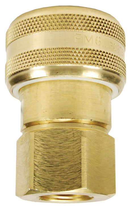 DC7028 Air Chief by Dixon Valve | Pneumatic Industrial Interchange Coupler/Socket | Automatic | 1" Female NPT x 3/4" Body Size | Brass
