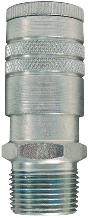 DC5 Air Chief by Dixon Valve | Pneumatic Automotive Interchange Coupler/Socket | Semi-Automatic | 3/8" Male NPT x 3/8" Body Size | Steel