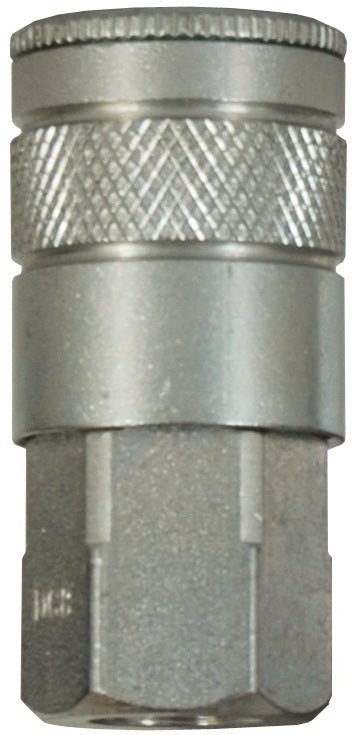 DC26 Air Chief by Dixon Valve | Pneumatic Industrial Interchange Coupler/Socket | Semi-Automatic | 3/8" Female NPT x 3/8" Body Size | Steel